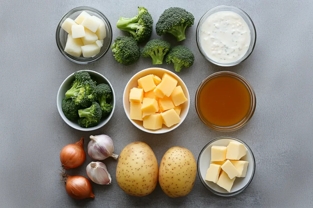 ingredients Crockpot Potato Broccoli Cheddar Soup